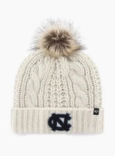 UNC White Logo Beanie